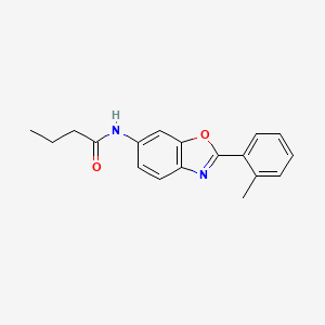 N-[2-(2-methylphenyl)-1,3-benzoxazol-6-yl]butanamide