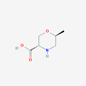 (3S,6S)-6-Methylmorpholine-3-carboxylic acid