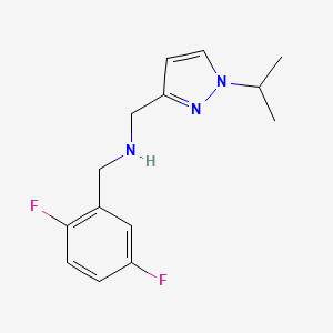 [(2,5-difluorophenyl)methyl]({[1-(propan-2-yl)-1H-pyrazol-3-yl]methyl})amine