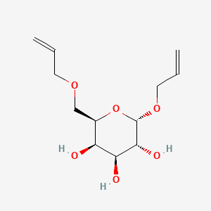 molecular formula C12H20O6 B11750948 (2S,3R,4S,5R,6R)-2-prop-2-enoxy-6-(prop-2-enoxymethyl)oxane-3,4,5-triol 