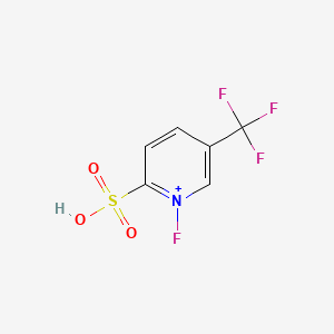 1-Fluoro-2-sulfo-5-(trifluoromethyl)pyridin-1-ium