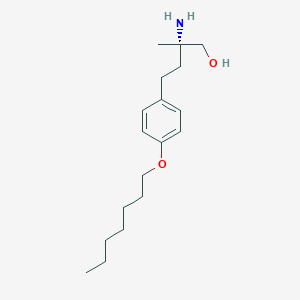 (S)-2-Amino-4-(4-(heptyloxy)phenyl)-2-methylbutan-1-ol