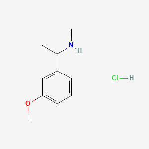 molecular formula C10H16ClNO B11750975 [1-(3-Methoxyphenyl)ethyl](methyl)amine hydrochloride 