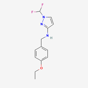 1-(difluoromethyl)-N-[(4-ethoxyphenyl)methyl]-1H-pyrazol-3-amine