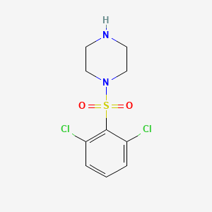 molecular formula C10H12Cl2N2O2S B11751030 1-((2,6-Dichlorophenyl)sulfonyl)piperazine 