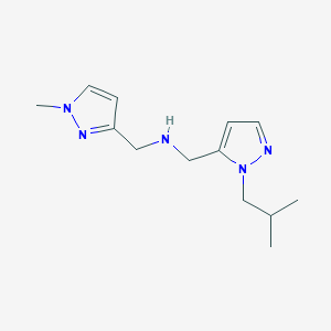 [(1-methyl-1H-pyrazol-3-yl)methyl]({[1-(2-methylpropyl)-1H-pyrazol-5-yl]methyl})amine