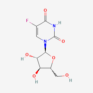 molecular formula C9H11FN2O6 B11751076 1-[(2S,3S,4S,5R)-3,4-dihydroxy-5-(hydroxymethyl)tetrahydrofuran-2-yl]-5-fluoro-pyrimidine-2,4-dione 