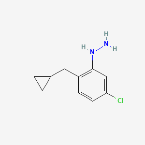 [5-Chloro-2-(cyclopropylmethyl)phenyl]-hydrazine