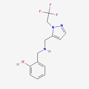 2-[({[1-(2,2,2-trifluoroethyl)-1H-pyrazol-5-yl]methyl}amino)methyl]phenol