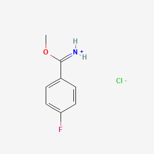 [(4-Fluorophenyl)(methoxy)methylidene]azanium chloride