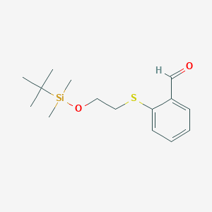 2-({2-[(Tert-butyldimethylsilyl)oxy]ethyl}sulfanyl)benzaldehyde