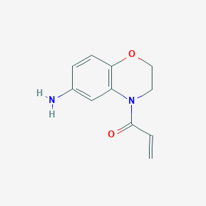 1-(6-Amino-2,3-dihydro-4h-benzo[b][1,4]oxazin-4-yl)prop-2-en-1-one