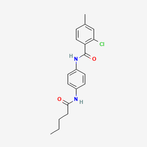 2-chloro-4-methyl-N-[4-(pentanoylamino)phenyl]benzamide