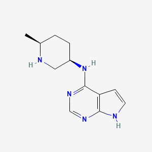 N-((3R,6S)-6-methylpiperidin-3-yl)-7H-pyrrolo[2,3-d]pyrimidin-4-amine