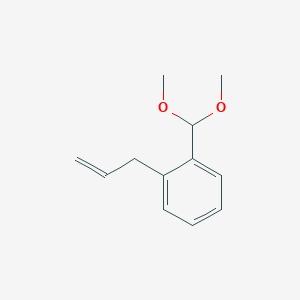 molecular formula C12H16O2 B11751196 1-(Dimethoxymethyl)-2-(prop-2-en-1-yl)benzene 