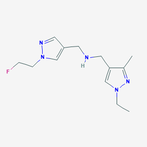 [(1-ethyl-3-methyl-1H-pyrazol-4-yl)methyl]({[1-(2-fluoroethyl)-1H-pyrazol-4-yl]methyl})amine