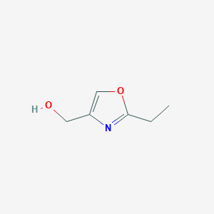 molecular formula C6H9NO2 B11751214 (2-Ethyl-1,3-oxazol-4-YL)methanol 