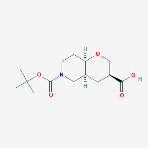 (3S,4aS,8aR)-6-[(tert-butoxy)carbonyl]-octahydro-2H-pyrano[3,2-c]pyridine-3-carboxylic acid