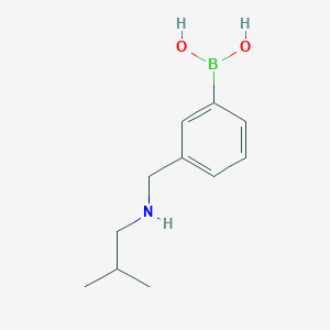 molecular formula C11H18BNO2 B11751285 (3-((Isobutylamino)methyl)phenyl)boronic acid 