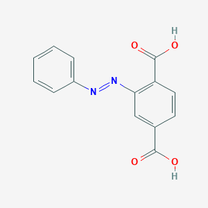 molecular formula C14H10N2O4 B11751286 (E)-2-(Phenyldiazenyl)terephthalic acid 