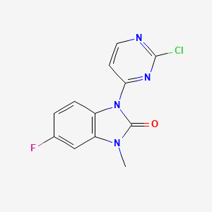 1-(2-chloropyrimidin-4-yl)-5-fluoro-3-methyl-1H-benzo[d]imidazol-2(3H)-one