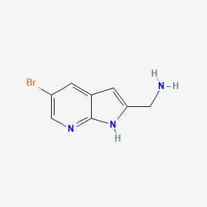 (5-Bromo-1H-pyrrolo[2,3-b]pyridin-2-yl)methanamine