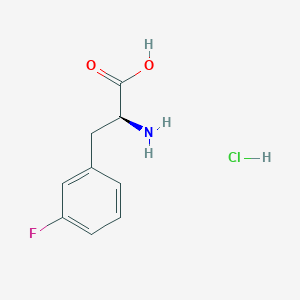 molecular formula C9H11ClFNO2 B11751335 (S)-2-Amino-3-(3-fluorophenyl)propanoic acid hydrochloride 