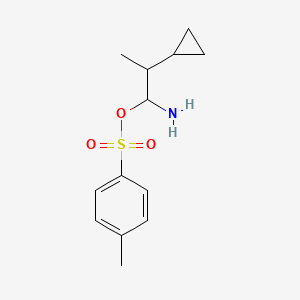 1-Amino-2-cyclopropylpropyl 4-methylbenzene-1-sulfonate