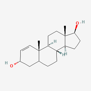 (1S,3aS,3bR,7S,9aR,9bS,11aS)-9a,11a-dimethyl-1H,2H,3H,3aH,3bH,4H,5H,5aH,6H,7H,9aH,9bH,10H,11H,11aH-cyclopenta[a]phenanthrene-1,7-diol