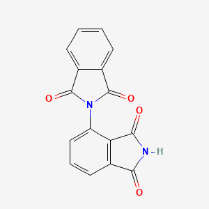 molecular formula C16H8N2O4 B11751445 1',2'-dihydro-1H,3H,3'H-[2,4'-biisoindole]-1,1',3,3'-tetrone 