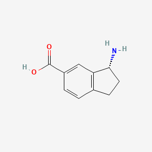 molecular formula C10H11NO2 B11751450 (R)-3-Amino-2,3-dihydro-1H-indene-5-carboxylic acid 