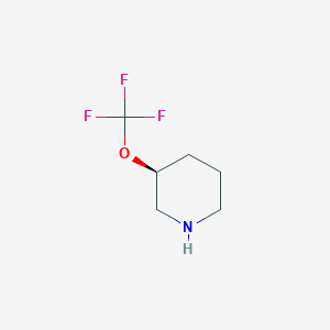 molecular formula C6H10F3NO B11751452 (3S)-3-(trifluoromethoxy)piperidine 