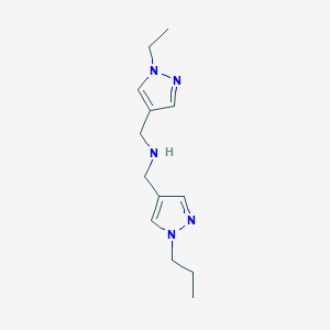 [(1-ethyl-1H-pyrazol-4-yl)methyl][(1-propyl-1H-pyrazol-4-yl)methyl]amine