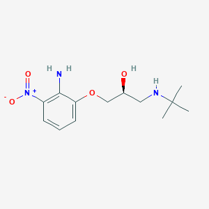 (2S)-1-(2-amino-3-nitrophenoxy)-3-(tert-butylamino)propan-2-ol