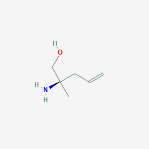 molecular formula C6H13NO B11751472 (R)-2-Amino-2-methylpent-4-en-1-ol 