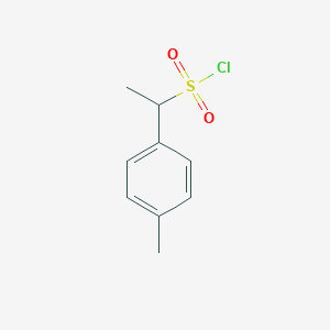 molecular formula C9H11ClO2S B11751488 1-(4-Methylphenyl)ethanesulfonyl chloride 