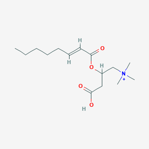 {3-carboxy-2-[(2E)-oct-2-enoyloxy]propyl}trimethylazanium