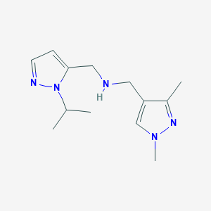 [(1,3-dimethyl-1H-pyrazol-4-yl)methyl]({[1-(propan-2-yl)-1H-pyrazol-5-yl]methyl})amine