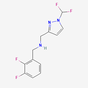 {[1-(difluoromethyl)-1H-pyrazol-3-yl]methyl}[(2,3-difluorophenyl)methyl]amine