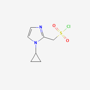 (1-cyclopropyl-1H-imidazol-2-yl)methanesulfonyl chloride