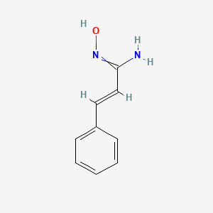 molecular formula C9H10N2O B11751565 (2E)-N-Hydroxy-3-phenyl-2-propenimidamide 