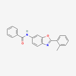 N-[2-(2-methylphenyl)-1,3-benzoxazol-6-yl]benzamide