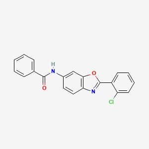 N-[2-(2-chlorophenyl)-1,3-benzoxazol-6-yl]benzamide