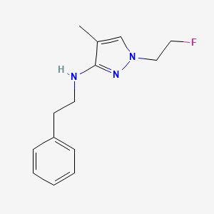 1-(2-fluoroethyl)-4-methyl-N-(2-phenylethyl)-1H-pyrazol-3-amine