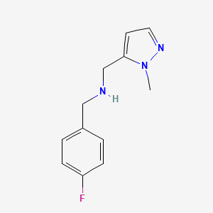 [(4-fluorophenyl)methyl][(1-methyl-1H-pyrazol-5-yl)methyl]amine