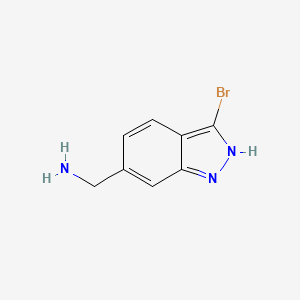 molecular formula C8H8BrN3 B11751645 (3-Bromo-1H-indazol-6-yl)methanamine 