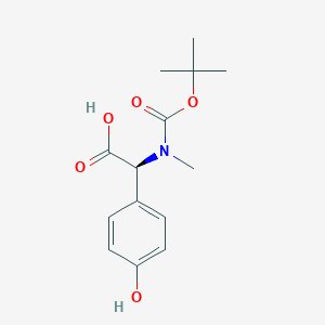 (S)-2-((tert-Butoxycarbonyl)(methyl)amino)-2-(4-hydroxyphenyl)acetic acid