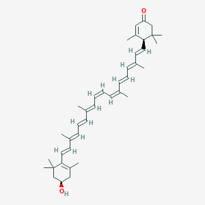 molecular formula C40H54O B1175168 3-顺式-羟基-β,ε-胡萝卜素-3'-酮 CAS No. 143167-27-5
