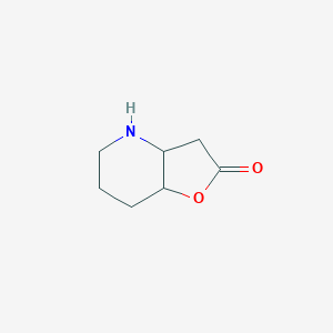 molecular formula C7H11NO2 B11751685 Hexahydrofuro[3,2-b]pyridin-2(3H)-one 