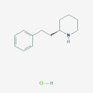 molecular formula C13H20ClN B11751717 (2S)-2-(2-phenylethyl)piperidine hydrochloride 